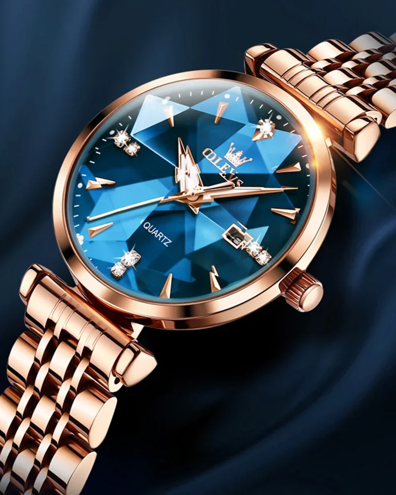 OLEVS Celestial Blue Diamond Watch
