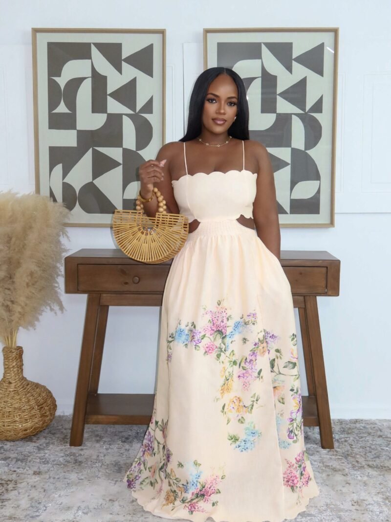 Floral Linen Dress