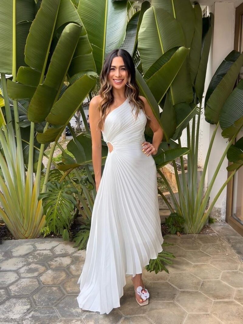 Isabella One-Shoulder Cutout Maxi Dress