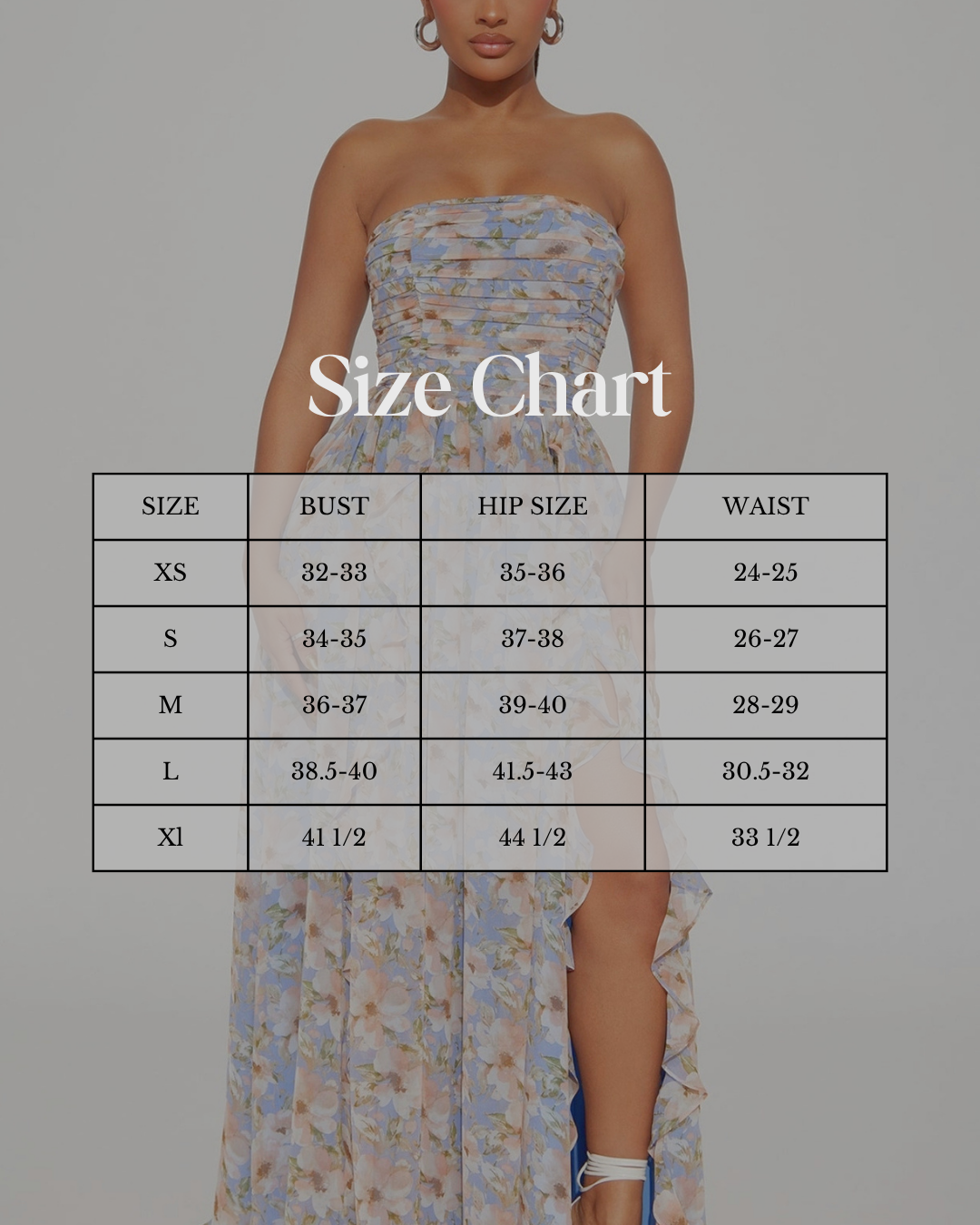 Sky Blossom Ruffle Gown